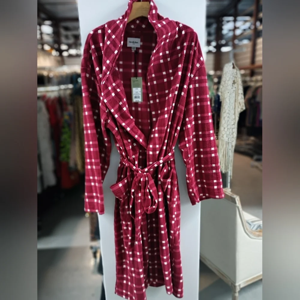 Goodfellow & Co. Red Plaid Robe - Picture 5 of 10